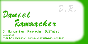 daniel rammacher business card